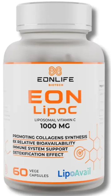 Набір дієтичних добавок EONLIFE Ліпосомальний вітамін С 1000 mg 60 капсул 3 шт. (5907317002312/3) - зображення 3