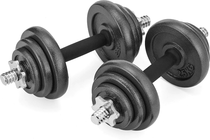 Zestaw hantli żeliwnych Gymtek w walizce 19 kg (5907766663072) - obraz 4