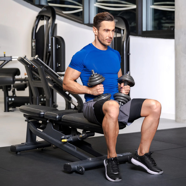 Zestaw hantli żeliwnych Gymtek w walizce 19 kg (5907766663072) - obraz 14