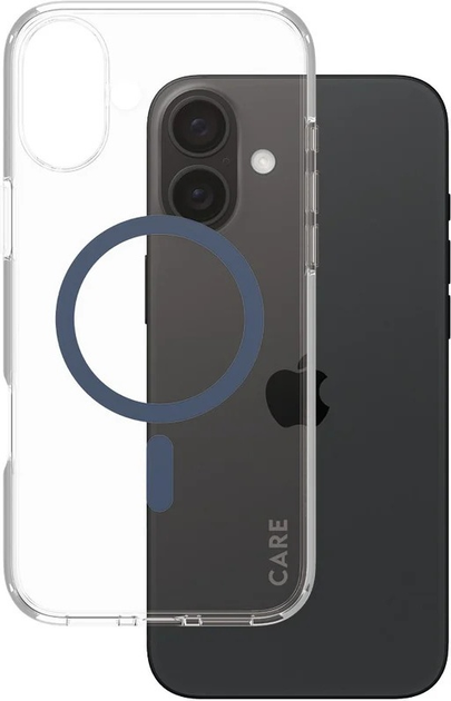 Панель CARE by PanzerGlass Flagship Case Transparent Urban Combat w. Blue MagSafe для Apple iPhone 16 Plus (5715685004339) - зображення 1