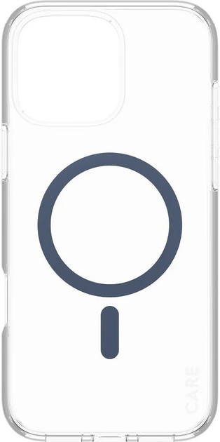 Панель CARE by PanzerGlass Flagship Case Transparent Urban Combat w. Blue MagSafe для Apple iPhone 16 Pro Max (5715685004346) - зображення 2