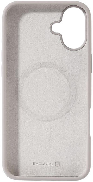 Панель Evelatus Premium Magsafe Soft Touch Silicone для Apple iPhone 16 Plus Silver (EVEAPP16PLPMSCS) - зображення 3