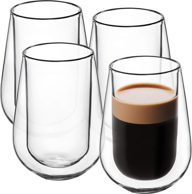 Zestaw szklanek termicznych Kadax z podwójną ścianką 280 ml 4 szt (5903699406786) - obraz 1