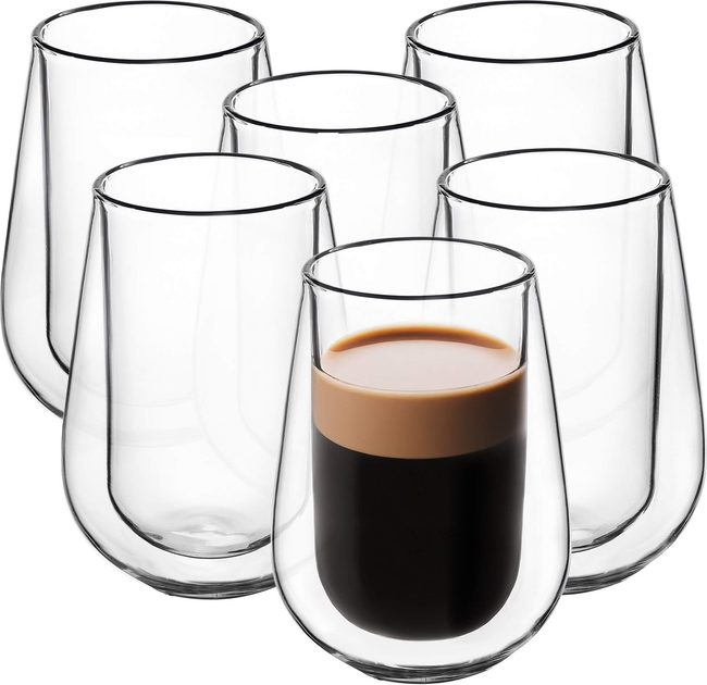 Zestaw szklanek termicznych Kadax z podwójną ścianką 280 ml 6 szt (5903699406793) - obraz 1