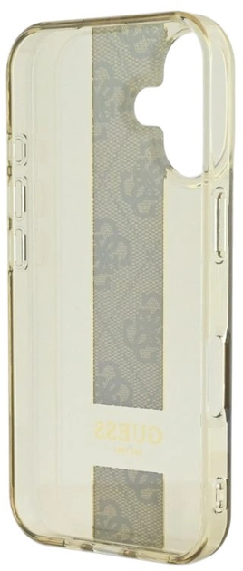 Панель Guess IML Middle 4G Stripe для Apple iPhone 16 Brown (57983122197) - зображення 5