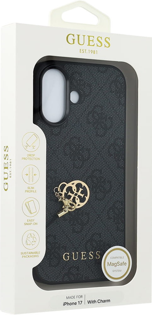 Панель Guess 4G Charms для Apple iPhone 17 Black (GUHMP17SGF4GCK) - зображення 7