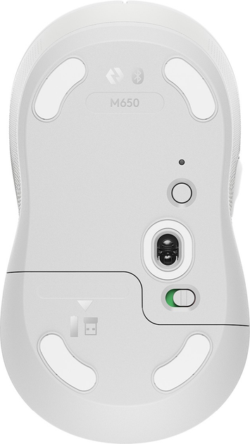 Mysz Logitech Signature M650 for Business Wireless/Bluetooth Off-White (910-006275) - obraz 6