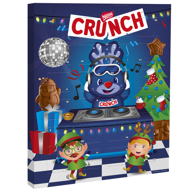 Новогодний подарочный набор кондитерских изделий Crunch Рождественский календарь из молочного шоколада с рисовыми криспами 182 г (8000300424287) - Фото 2 Новогодний подарочный набор кондитерских изделий Crunch Рождественский календарь из молочного шоколада с рисовыми криспами 182 г (8000300424287) - изображение 2