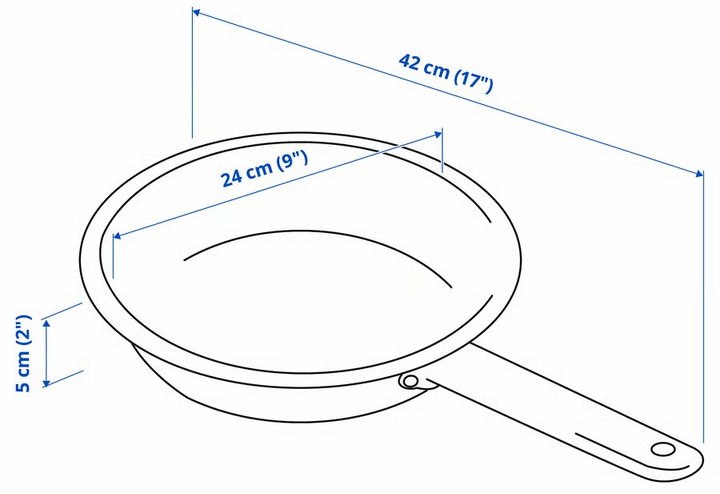 Patelnia Ikea 365+ ze stali nierdzewnej 24 cm (205.827.33) - obraz 9