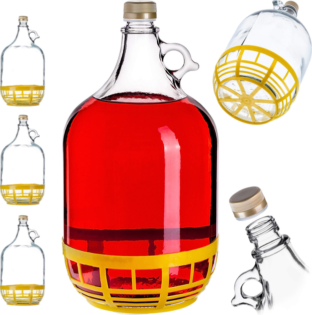 Zestaw gąsiorów Kadax na wino z zakrętką 5 l x 3 szt (5903699436608) - obraz 3