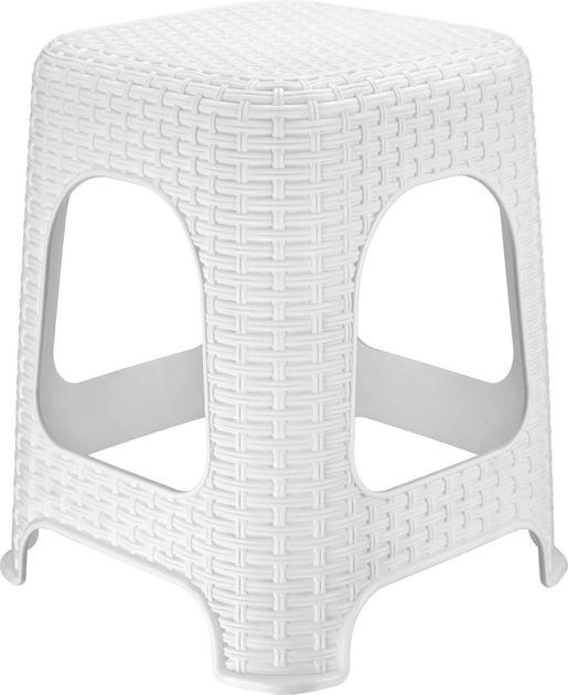 Табурет Kadax Habol протиковзкий Білий 45 x 26 см (5903699436776) - зображення 1