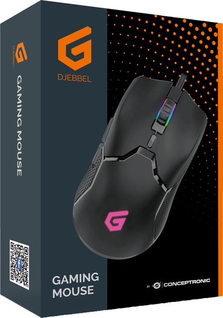 Mysz Conceptronic 6D Gaming Wired Black (DJEBBEL05B) - obraz 2