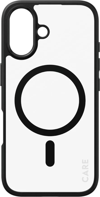 Панель CARE by PanzerGlass Flagship Case Transparent Urban Combat w. Black Frame & MagSafe для Apple iPhone 16 (5715685004230) - зображення 2