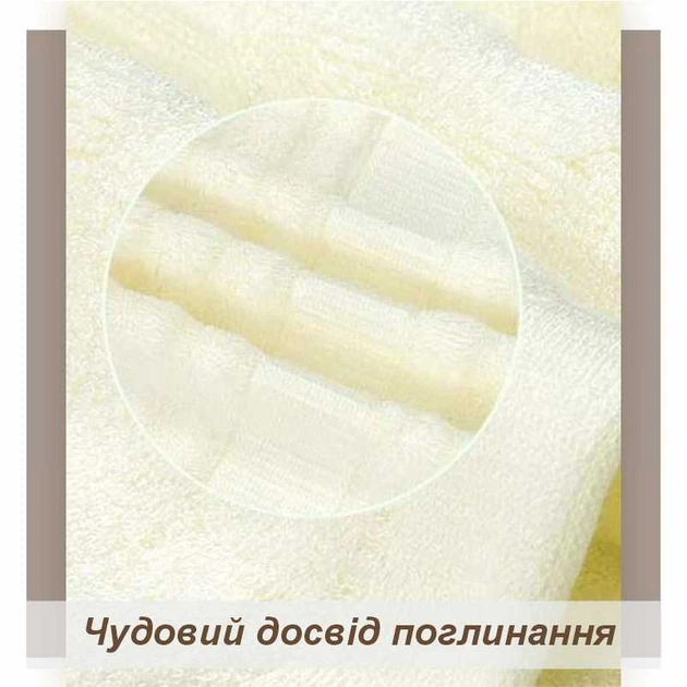 Набор 3 бамбуковых полотенца Lovely Svi для ванной 70х140 см + 50х90 см + 33х33 см Бежевый (260861606) - Фото 5 Набор 3 бамбуковых полотенца Lovely Svi для ванной 70х140 см + 50х90 см + 33х33 см Бежевый (260861606) - изображение 5