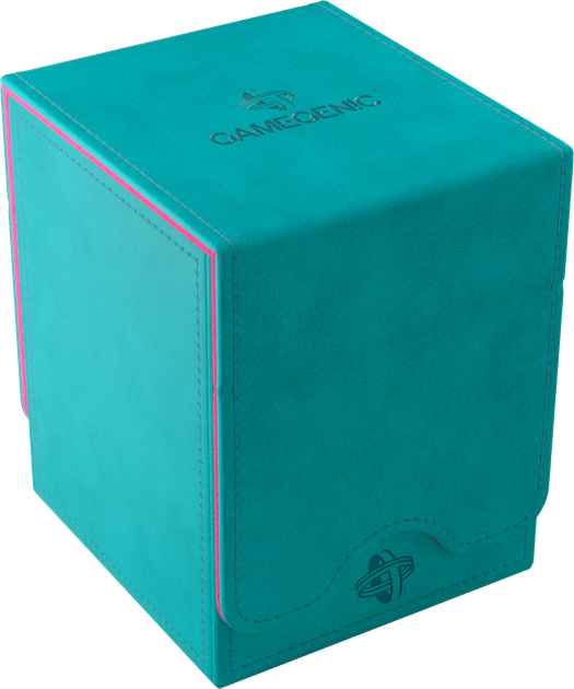 Коробка для карт Gamegenic: Squire PLUS 100+ XL - Блакитний/Рожевий (4251715418468) - зображення 1