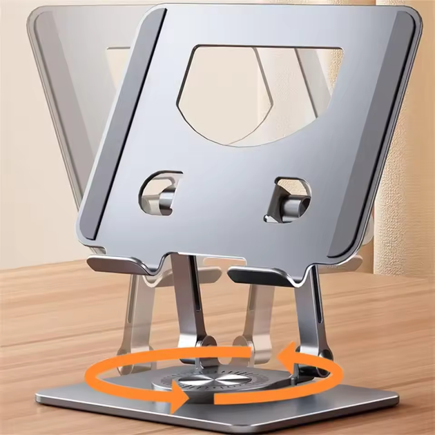 Подставка для планшета 360° 4.7-12" Tablet Stand P2028 Silver - Фото 5 Подставка для планшета 360° 4.7-12" Tablet Stand P2028 Silver - изображение 5