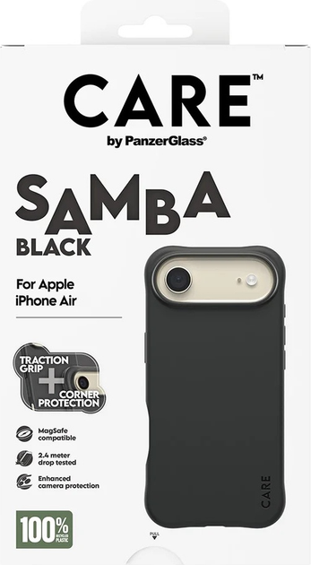 Etui CARE by PanzerGlass Fashionable Case Samba Black w. MagSafe do Apple iPhone Air (CR30935) - obraz 5