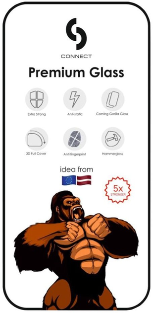 Захисне скло Connect 3D Corning Gorilla Glass 5X Stong для Apple iPhone 17/16 Pro Black (CONAPP17CGG5XS) - зображення 2