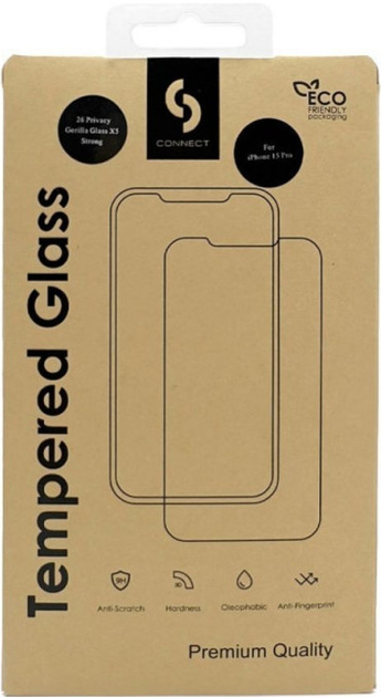 Захисне скло Connect 3D Corning Gorilla Glass 5X Stong для Apple iPhone Air Black (CONAPP17ACGG5XS) - зображення 1