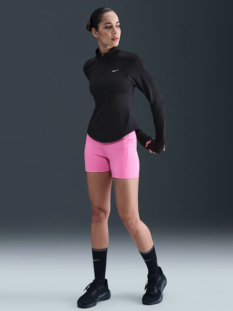 Bluza sportowa damska bez kaptura Nike W Nk Tempo Df Hz TP HV2852-010 L Czarna (198481439423) - obraz 3