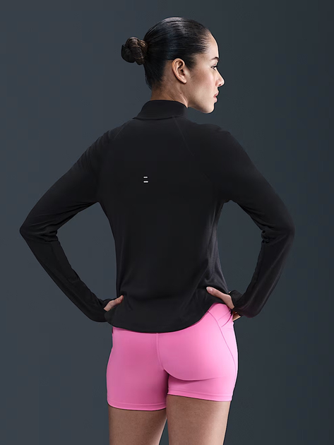 Bluza sportowa damska bez kaptura Nike W Nk Tempo Df Hz TP HV2852-010 S Czarna (198481537853) - obraz 2