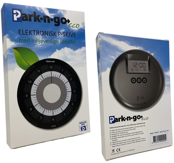 Електронний паркувальний диск Park'n'Go Eco Silver-Black FS38 (5713141040013) - зображення 4