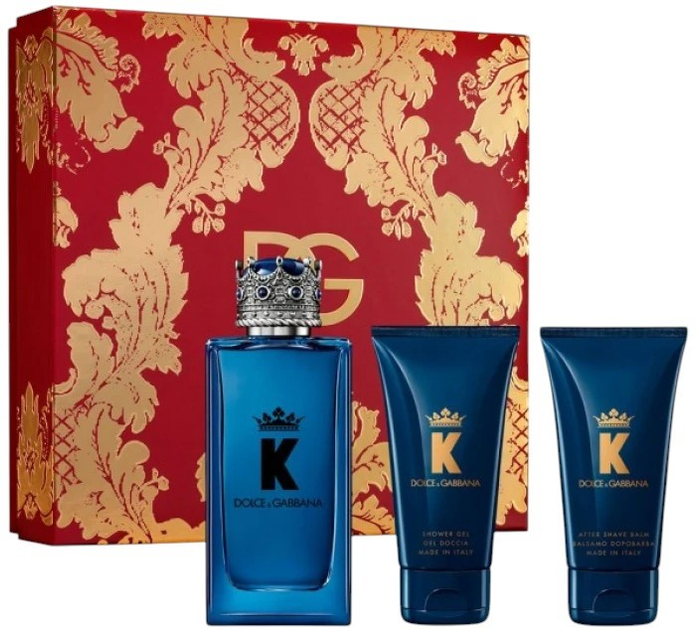 Zestaw męski Dolce Gabbana K Woda perfumowana 100 ml + Balsam po goleniu 50 ml + Żel pod prysznic 50 ml (8057971185498) - obraz 1