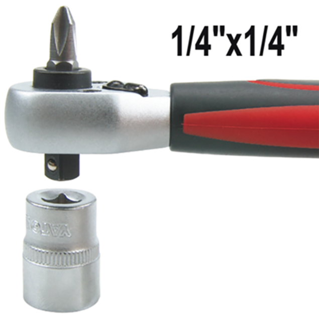 Тріскачка Yato YT-0331 для бітів і насадок 1/4" x 1/4'' (5906083903311) - зображення 2