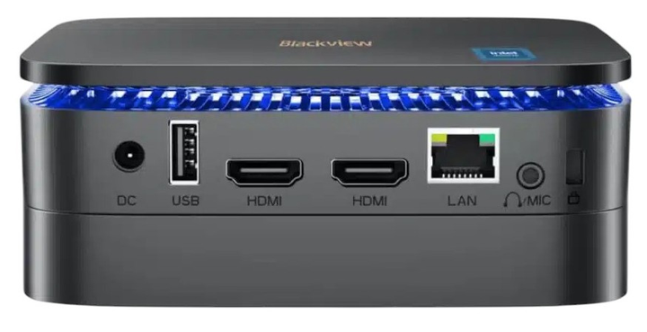Nettop Blackview Mini PC MP60 Black (MP60-16GB/1TB-BK/V5/BV) - obraz 3