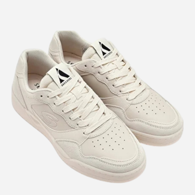 Чоловічі кеди низькі Skechers Volley Low Lifestyle 183241-NAT 43 Бежеві (197976397514) - зображення 5