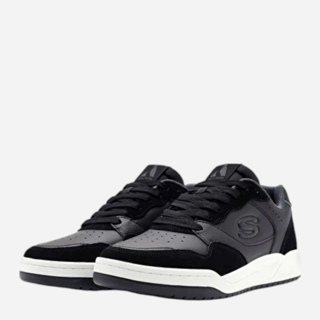Чоловічі кеди низькі Skechers Volley Low Lifestyle 183241-BLK 45 Чорні (197976397361) - зображення 2