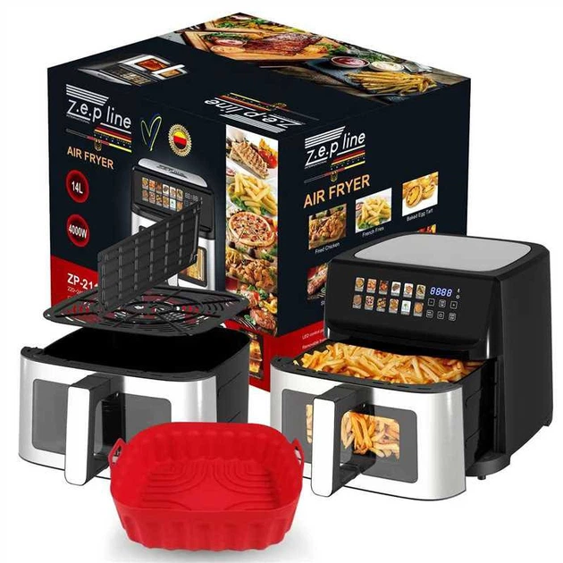 Аэрогриль мультипечь на две тэна Zepline ZP-211 14 л 4000 Вт