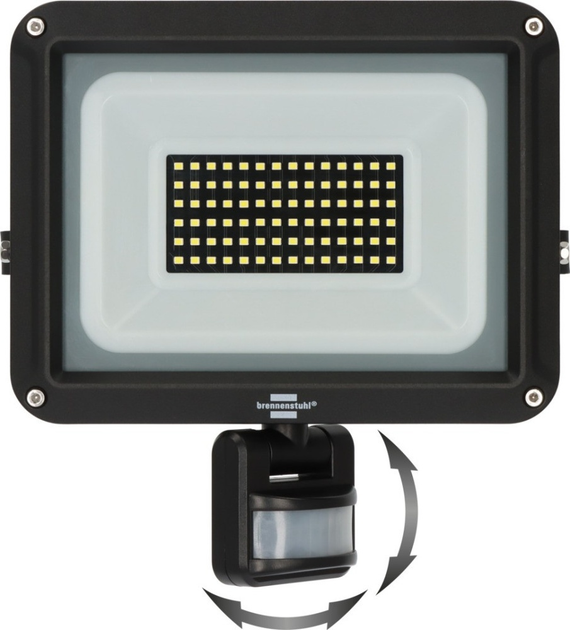 Naświetlacz LED Brennenstuhl JARO 7060 P z czujnikiem ruchu 5800 lm 50 W IP65 Czarny (000101078131) - obraz 2