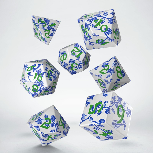 Zestaw kostek do gier planszowych Q-Workshop Full Art: Porcelana (5907699497911) - obraz 6