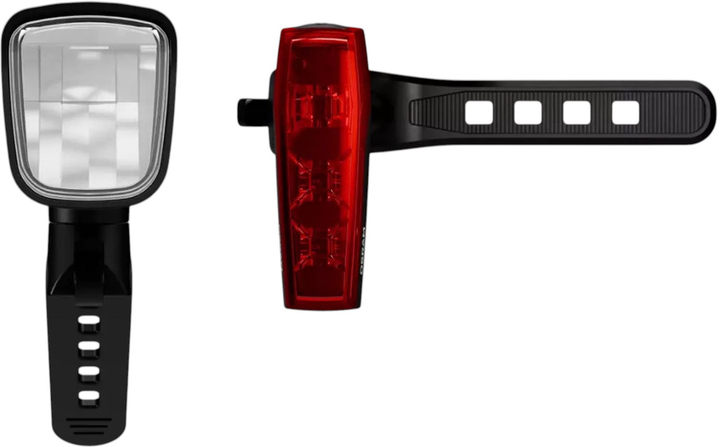 Zestaw lamp rowerowych OSRAM LED Race 80 Set Czarny (4062172403856) - obraz 4