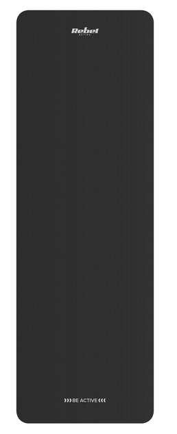 Килимок для тренувань Rebel Active NBR 1 см 183 x 61 см Чорний (5901890099622) - зображення 2