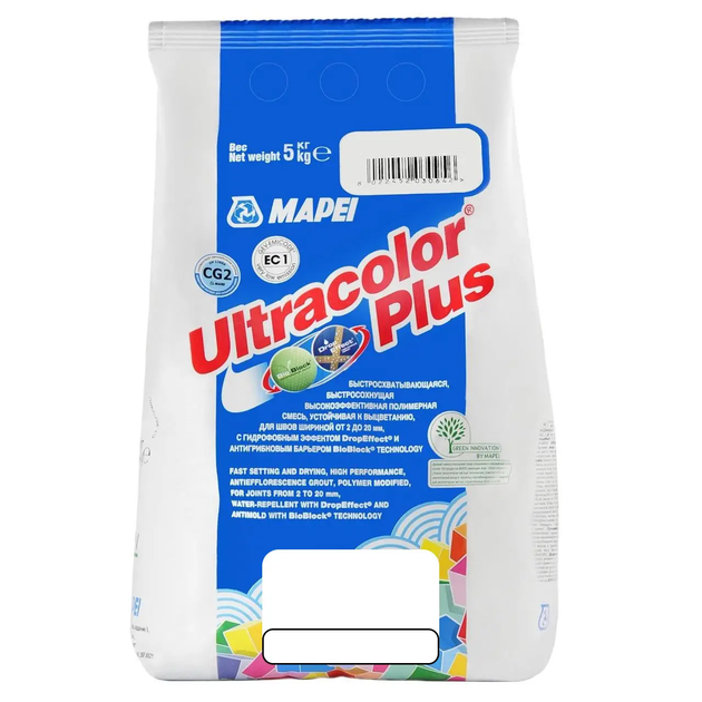 Фуга Mapei Ultracolor Plus 5 кг 150 Жёлтый - Фото 1 Фуга Mapei Ultracolor Plus 5 кг 150 Жёлтый - изображение 1