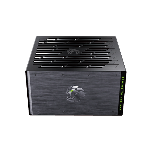 Блок питания модульный для ПК GameMax Lion Core 1000P ATX 3.1 1000W 135 мм вентилятор 80+ Platinum Black - изображение 2