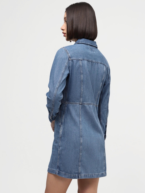 Sukienka koszulowa damska jeansowa Levi's Flynn Western Core Dress A7592-0001 M Niebieska (5401128681266) - obraz 2