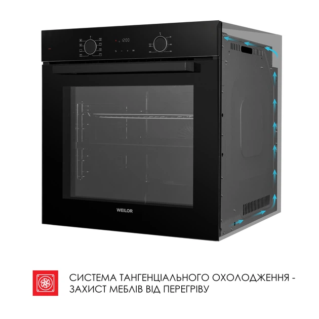 Духова шафа електрична WEILOR FDO6F82BK - изображение 10