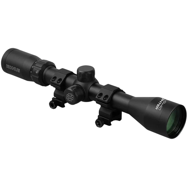 Оптичний приціл KONUS FIGHTER 3-9x40 (з кільцями) - Фото 1 Оптичний приціл KONUS FIGHTER 3-9x40 (з кільцями) - изображение 1