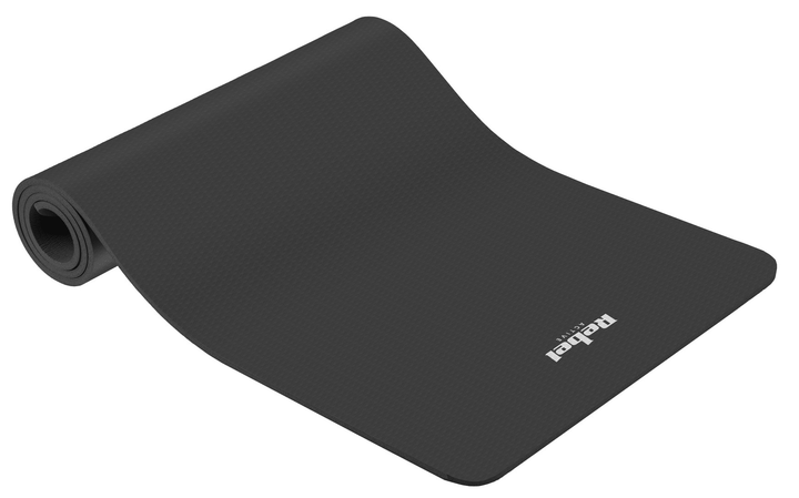 Mata gimnastyczna do ćwiczeń Rebel Active TPE 6 mm 183 x 61 cm Czarna (5901890099707) - obraz 1