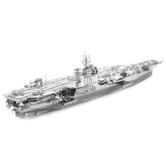 Металлический 3D конструктор "Авианосец USS Theodore Roosevelt CVN-71", Metal Earth, ICX022 - изображение 3