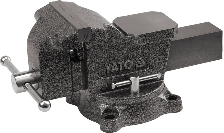 Лещата слюсарні обертові з наковальнею Yato YT-65049 b = 200 мм m = 29.5 кг (5906083650499) - зображення 1