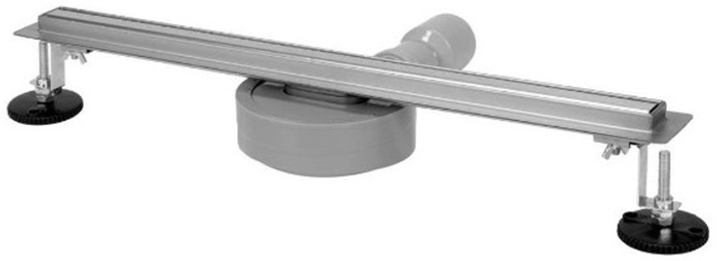 Odpływ liniowy Fala 71634 Slim z syfonem 56 mm stal nierdzewna 90x3x7 cm (5906083086892) - obraz 1