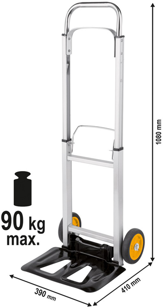 Wózek Vorel 78661 transportowy składany 108x41x39 cm (5906083786617) - obraz 6