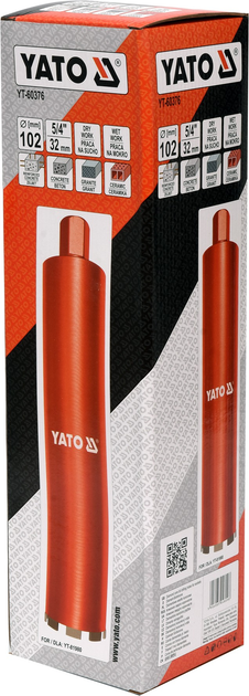 Wiertło koronowe diamentowe Yato YT-60376 102 x 430 mm – M32 (5906083048098) - obraz 3