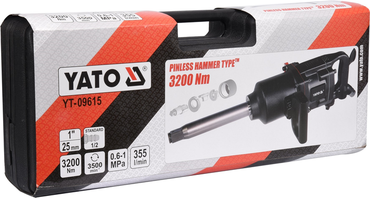 Гайковерт ударний пневматичний YATO 1" 3200 Нм (YT-09615) - зображення 5