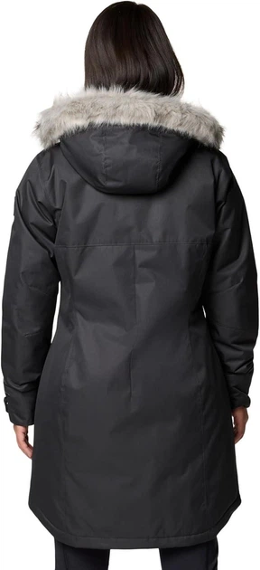 Женская зимняя куртка парка с мехом Columbia Suttle Mountain Omni-Shield Omni-Heat L черная (1799751011) - изображение 3