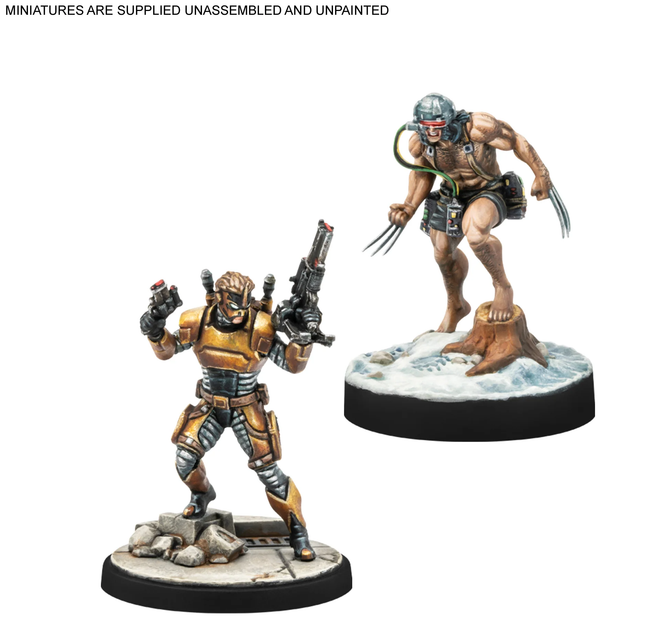 Zestaw figurek do złożenia i pomalowania Atomic Mass Games Marvel: Crisis Protocol - Weapon X & Maverick (841333126254) - obraz 3